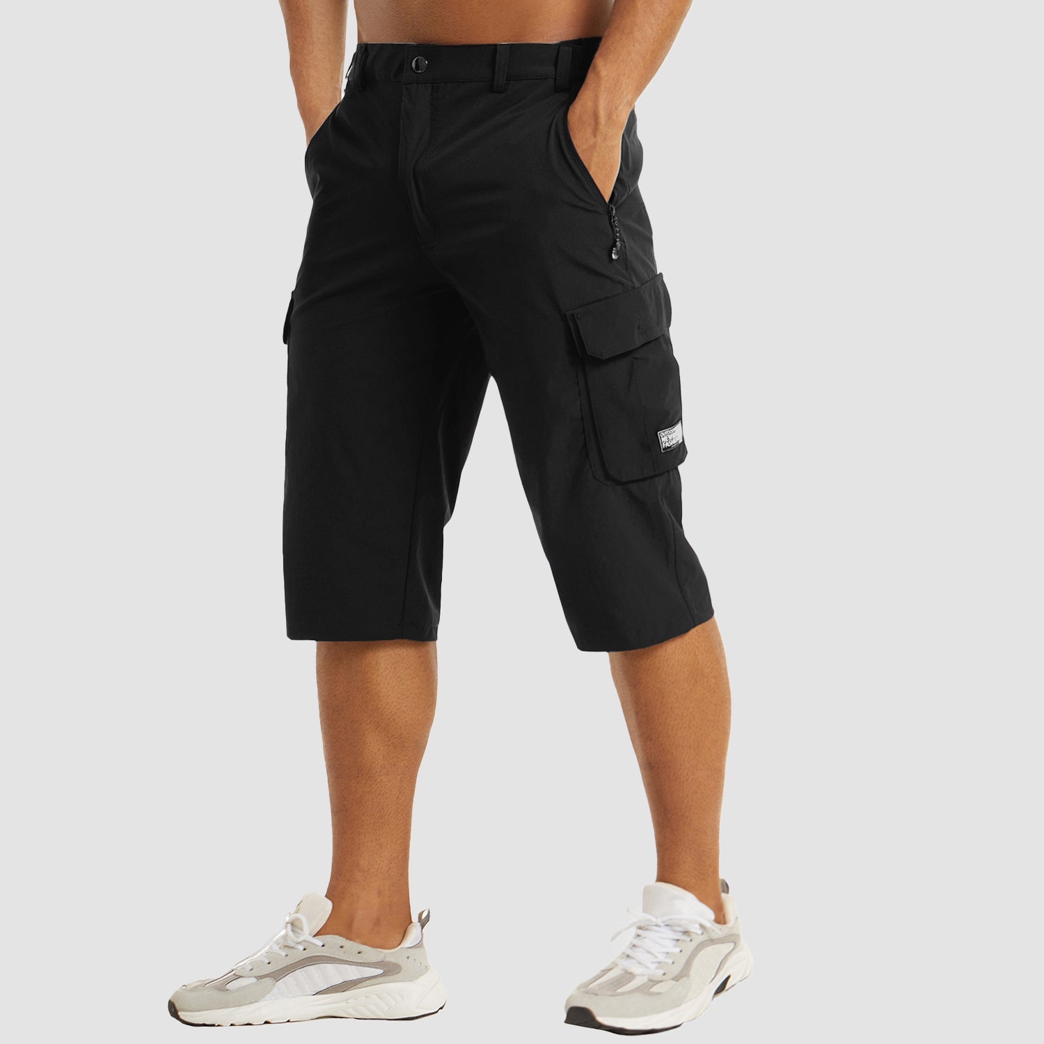 Men's Cargo Shorts – Multi Pocket Zip Fly Knee Length Outdoor Casual