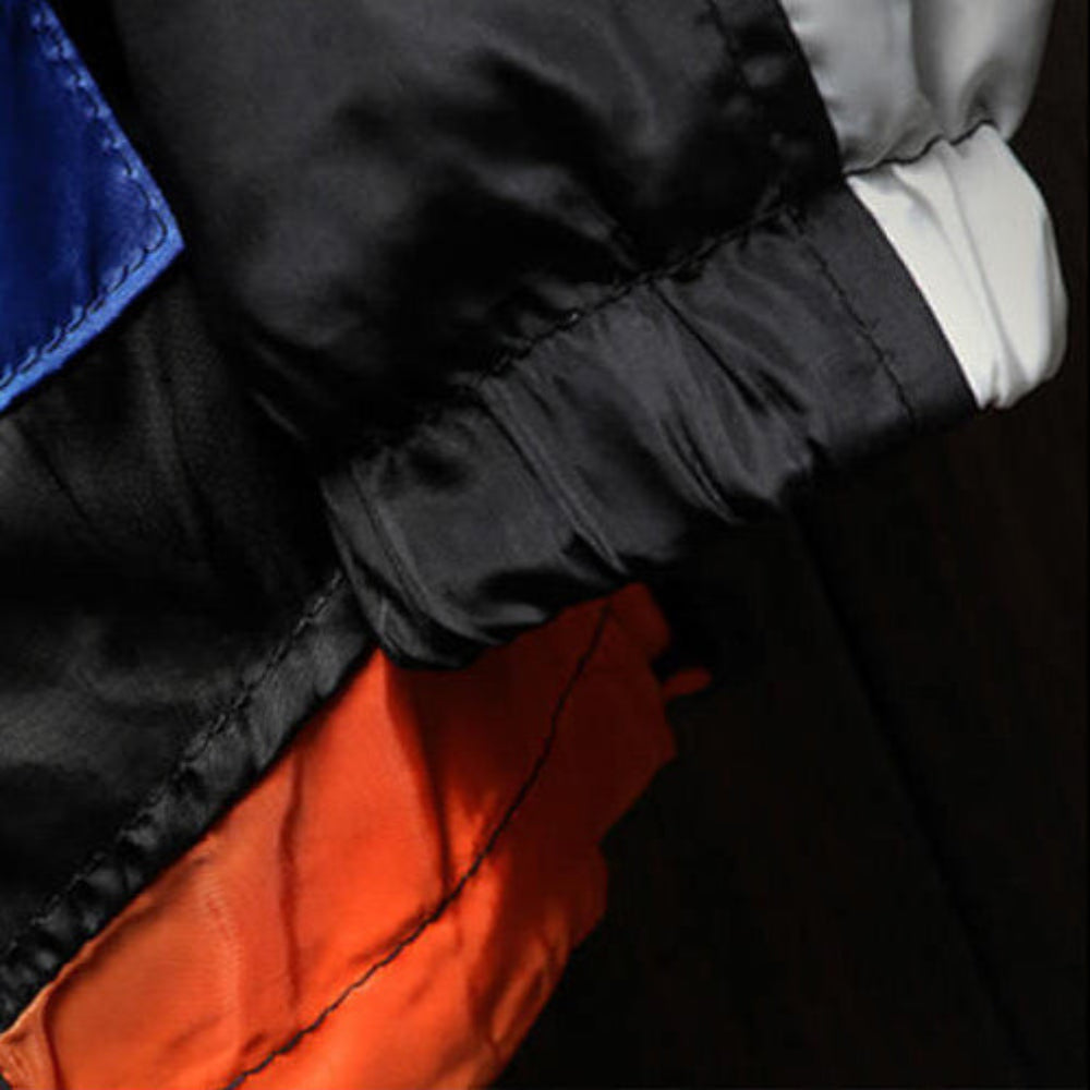 Men's Color Block Windbreaker Jacket – Hooded Half Zip Pullover Kangaroo Pocket