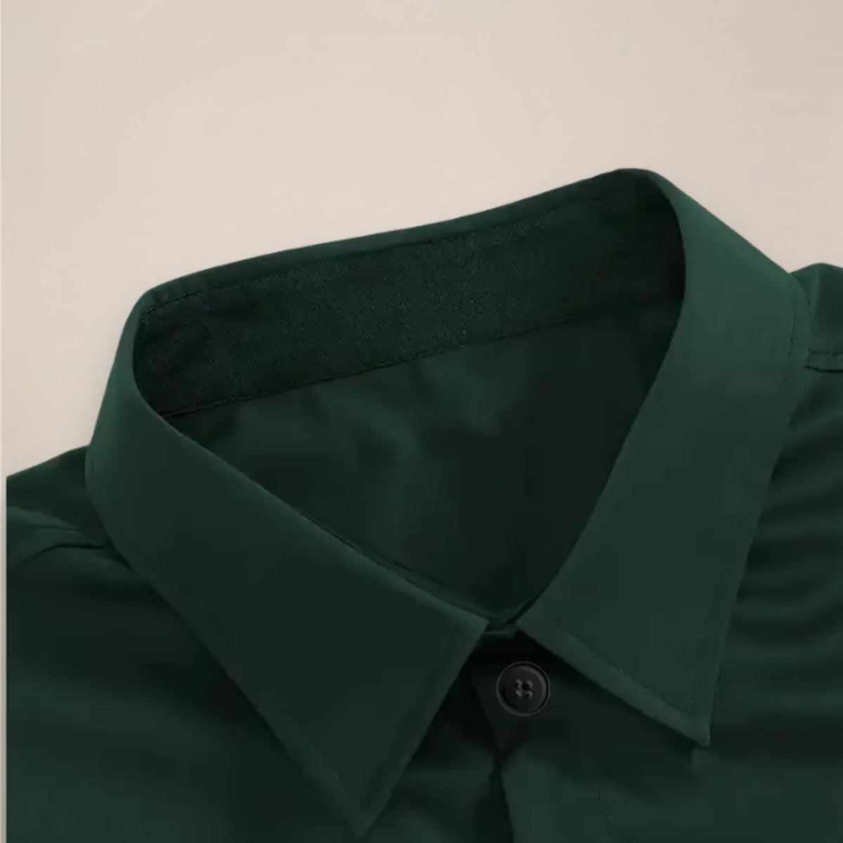 Men's Solid Slim Fit Dress Shirt – Classic Collar Long Sleeve Button Down Formal