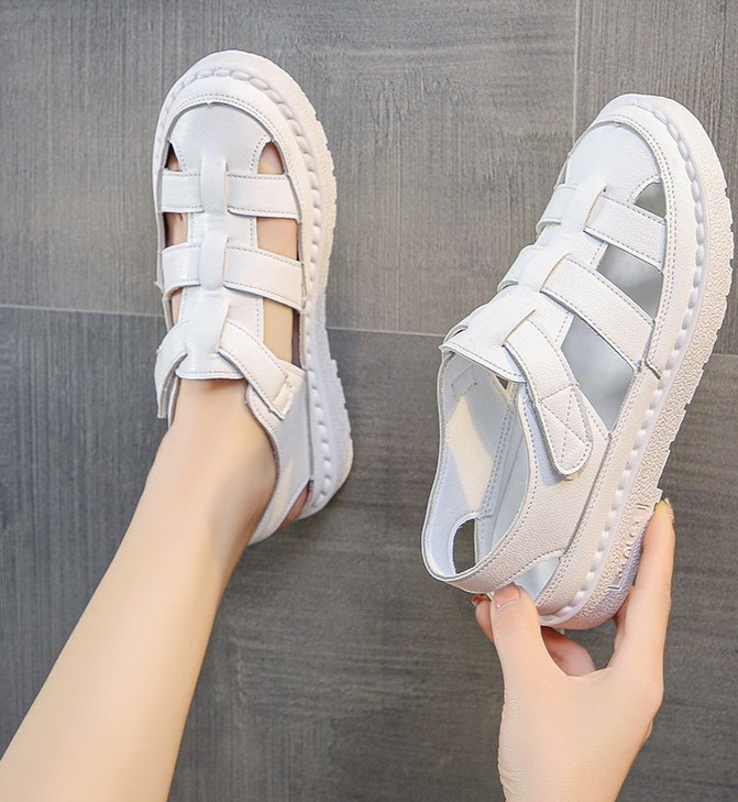 Women's Fisherman Sandals – Closed Toe Multi Strap Hook Loop Platform Casual