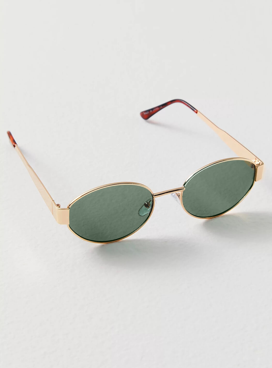 Women's Oval Frame Tinted Lens Sunglasses – Flat Brow Bar Casual Everyday