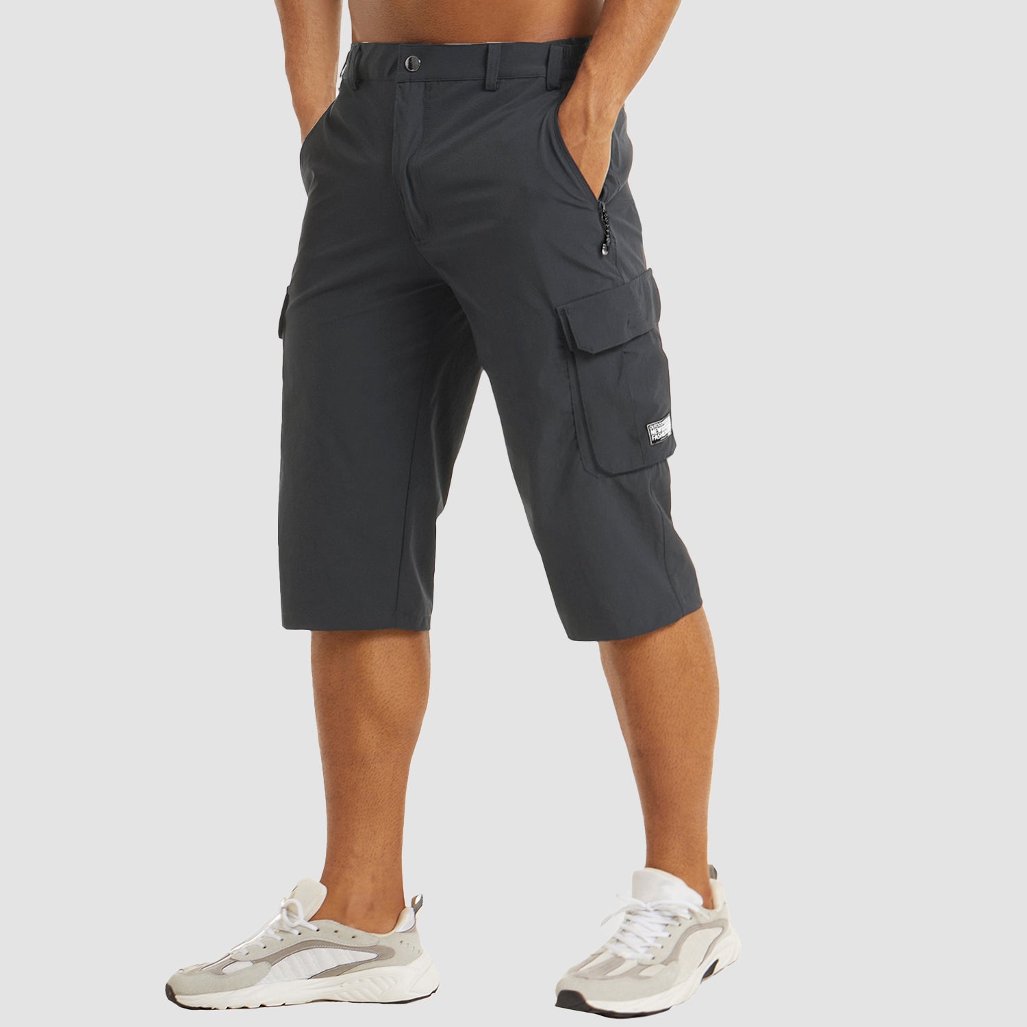 Men's Cargo Shorts – Multi Pocket Zip Fly Knee Length Outdoor Casual