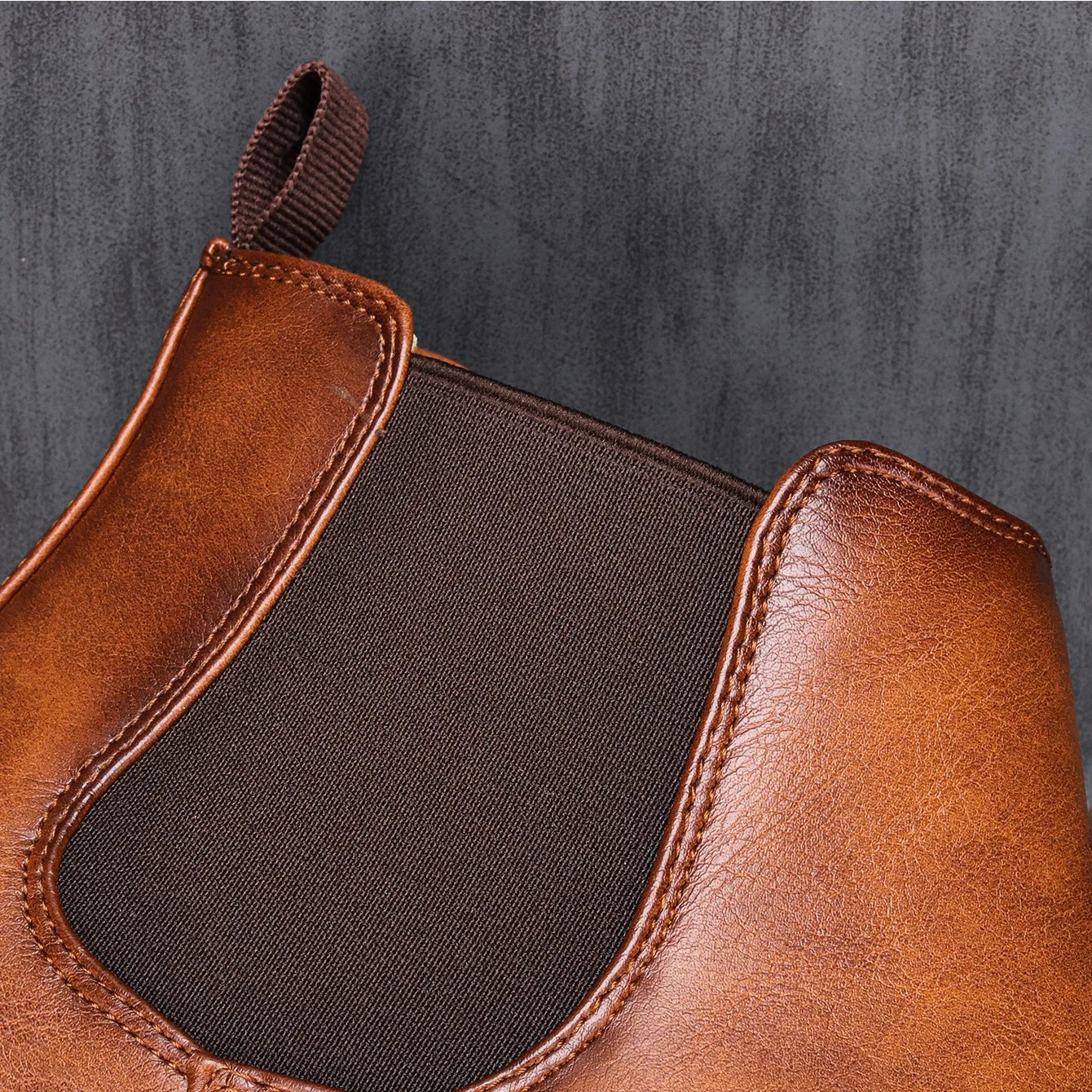 Men's Chelsea Ankle Boots – Pull Tab Slip On Smart Casual Dress Boot