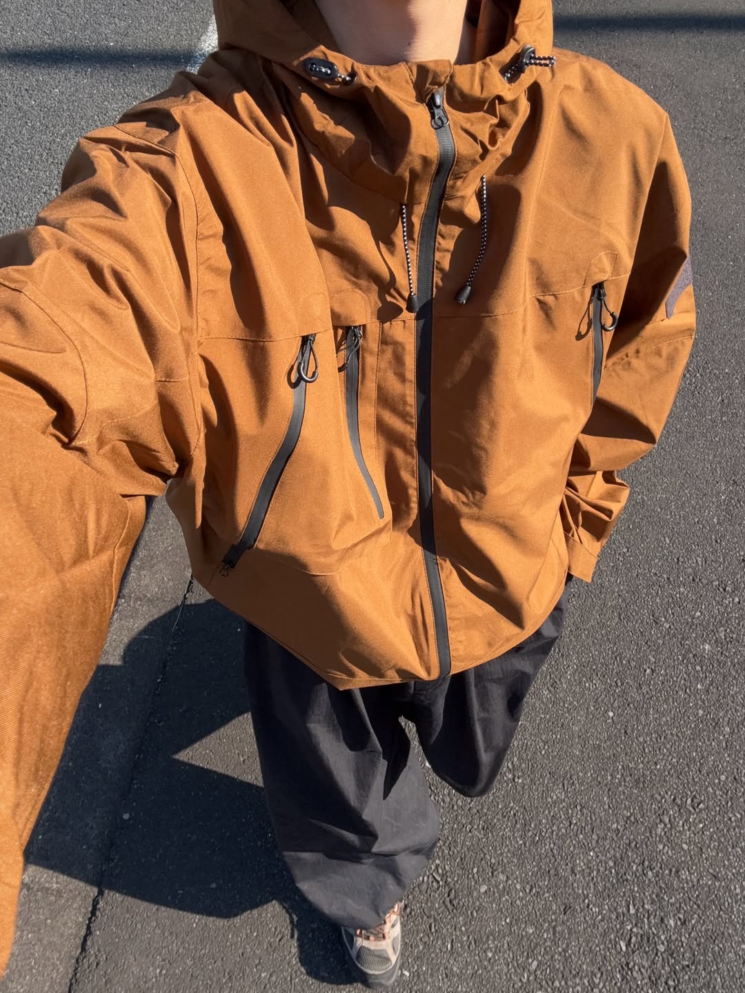 Men's Hooded Zip Front Multi Pocket Windbreaker Jacket – Long Sleeve Outdoor Wear