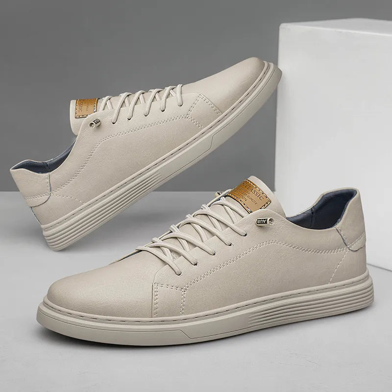 Men's Low Top Sneakers – Lace Up Round Toe Skate Casual Street Everyday Wear