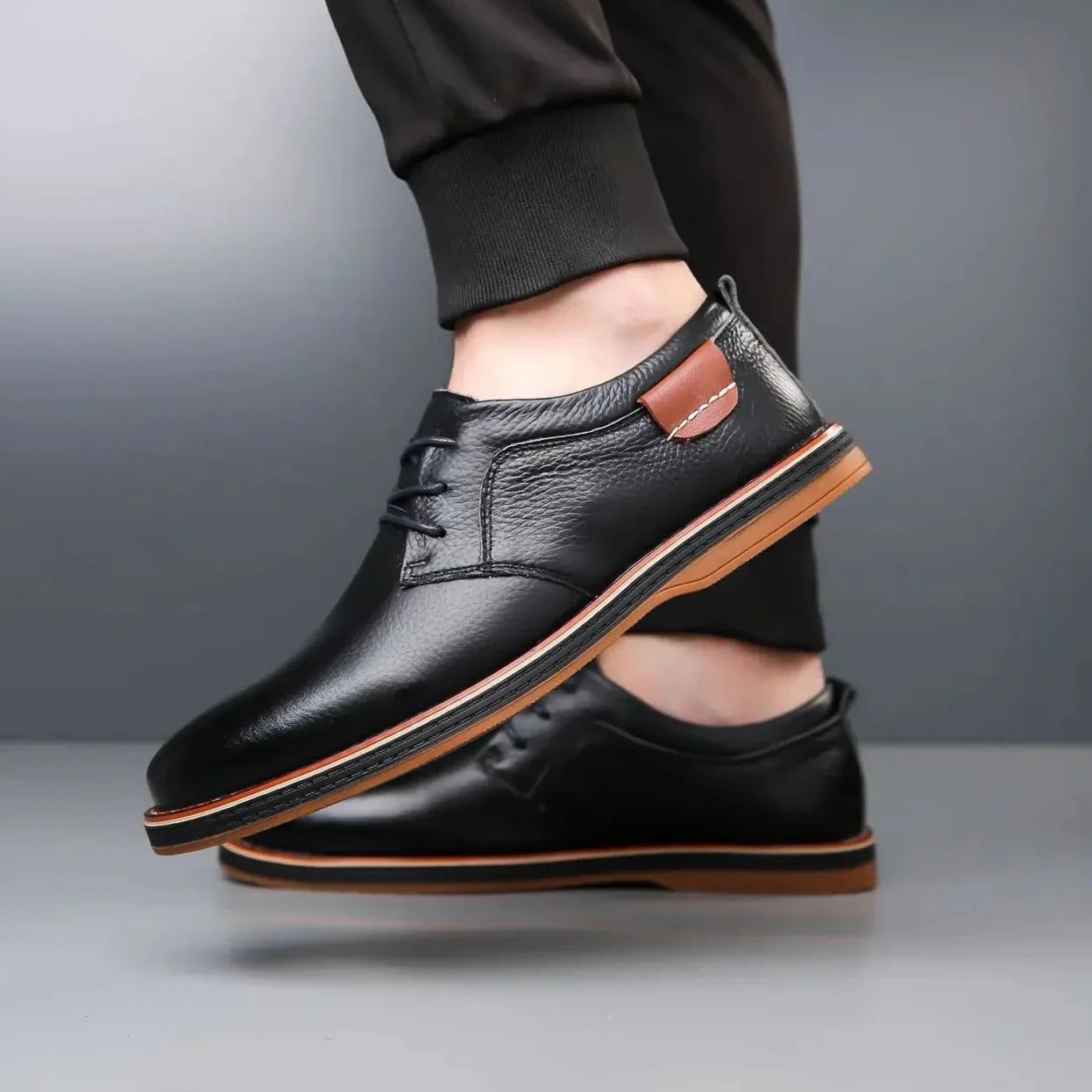 Men's Round Toe Derby Dress Shoes – Lace Up Low Top Smart Casual Office
