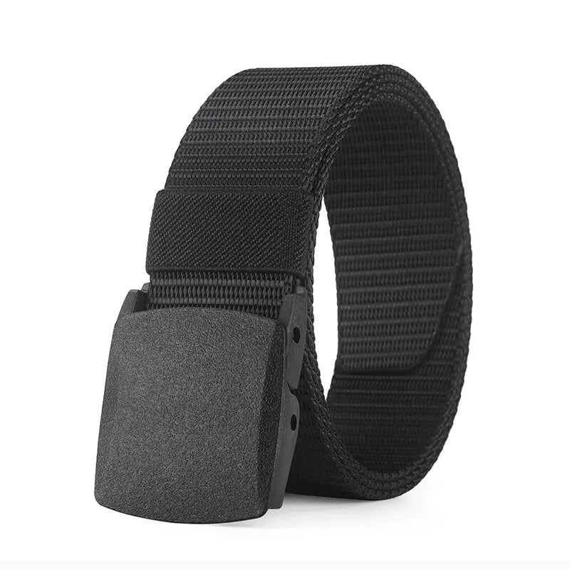 Men's Tactical Belt – Slide Buckle Woven Strap Outdoor Casual Everyday