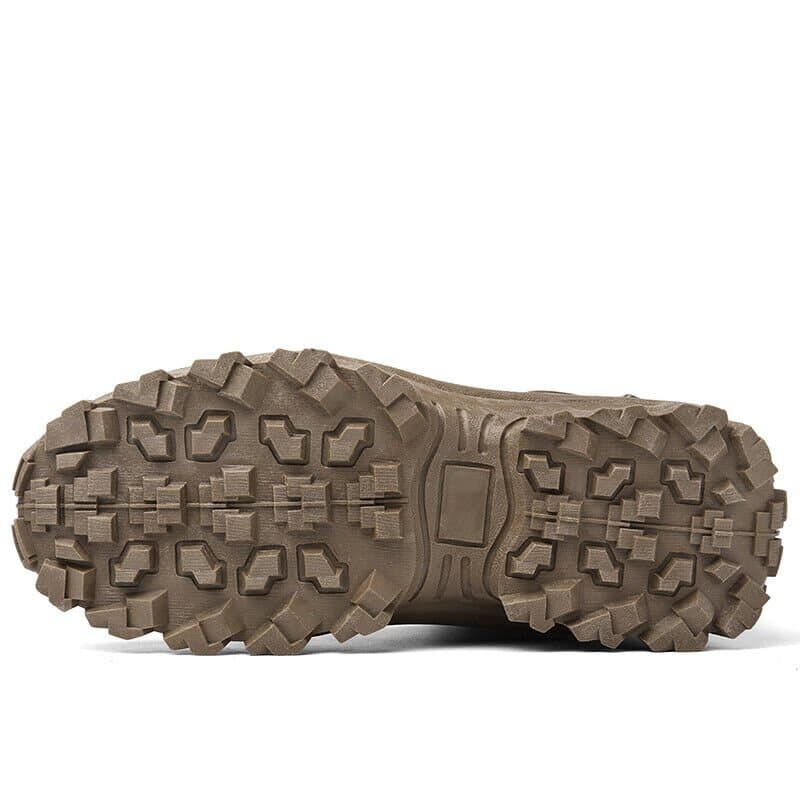 Men's Tactical Hiking Boots – Lace Up Side Zip Chunky Lug Outdoor Work
