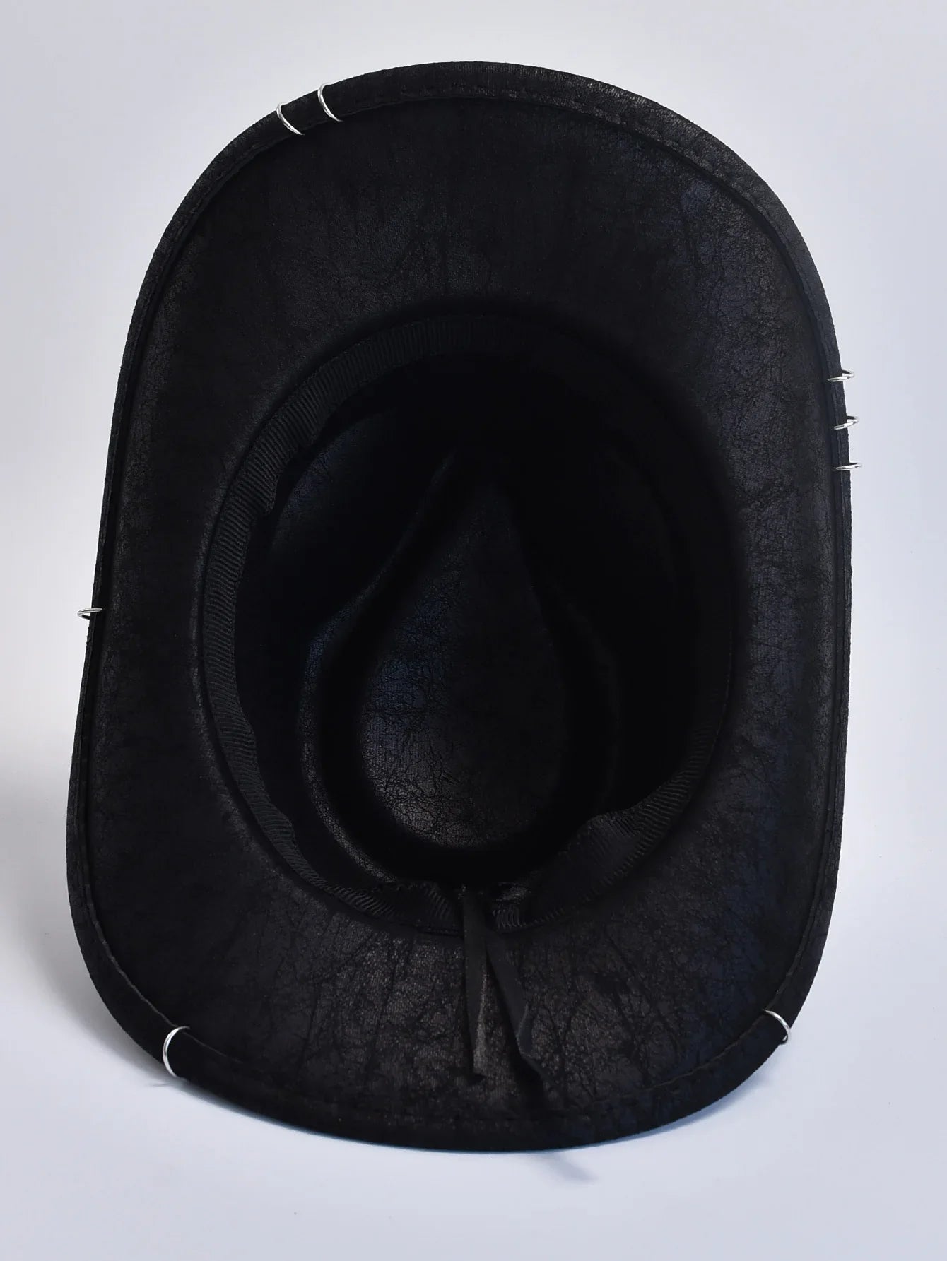Men's Western Cowboy Hat – Skull Studded Band Ring Trim Rocker Festival