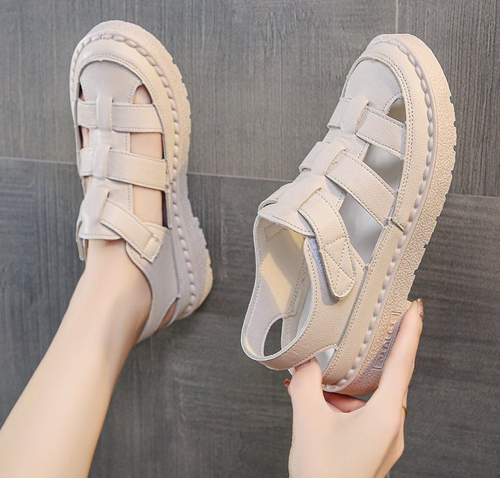 Women's Fisherman Sandals – Closed Toe Multi Strap Hook Loop Platform Casual
