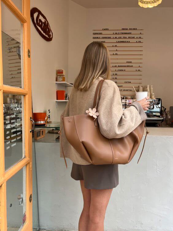 Women's Large Carryall Tote Bag – Double Handle Open Top Everyday Work