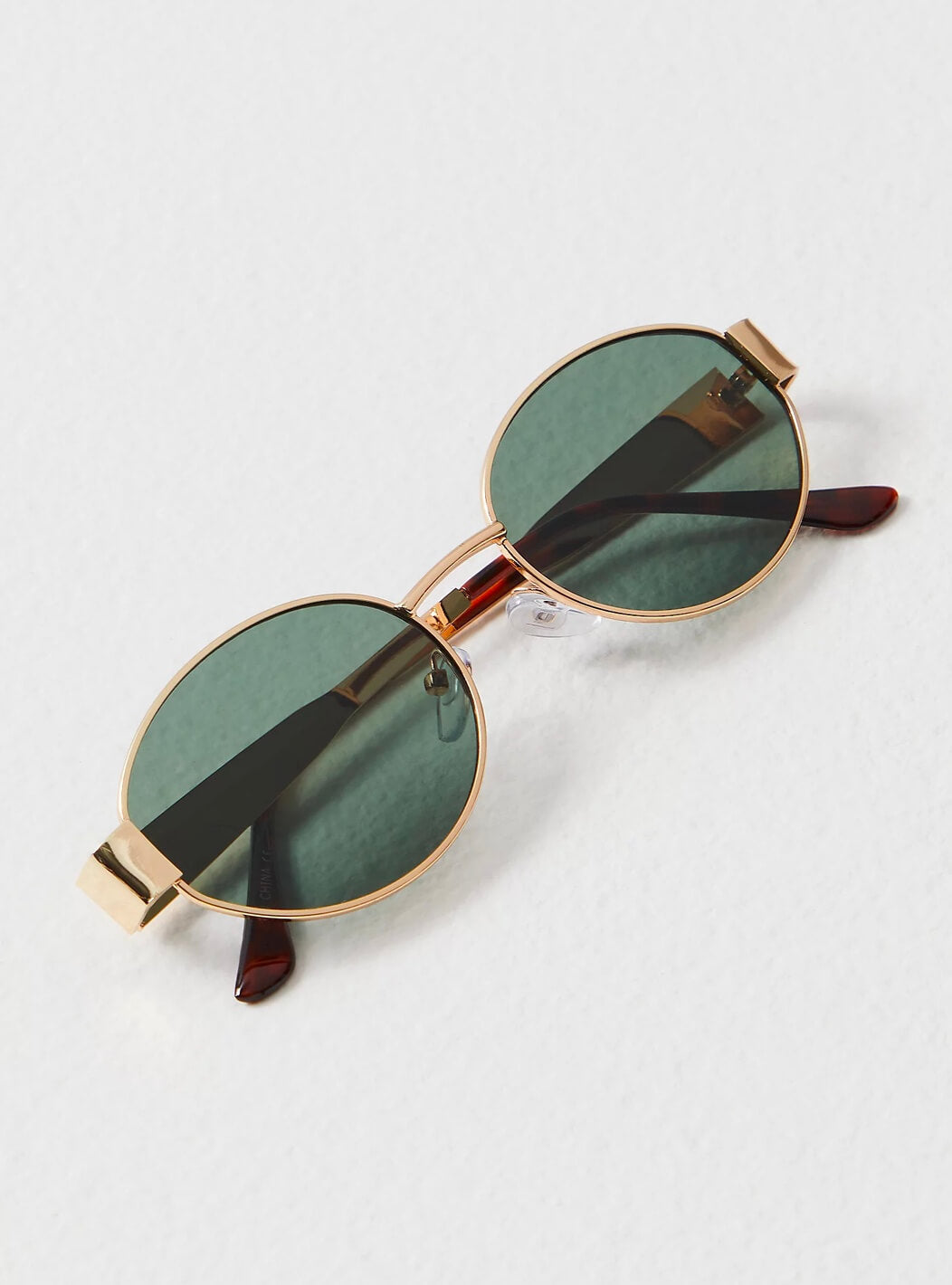 Women's Oval Frame Tinted Lens Sunglasses – Flat Brow Bar Casual Everyday