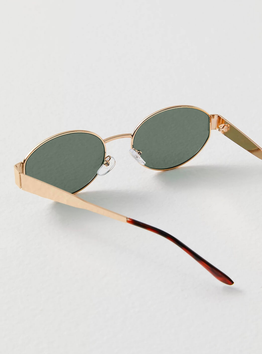 Women's Oval Frame Tinted Lens Sunglasses – Flat Brow Bar Casual Everyday