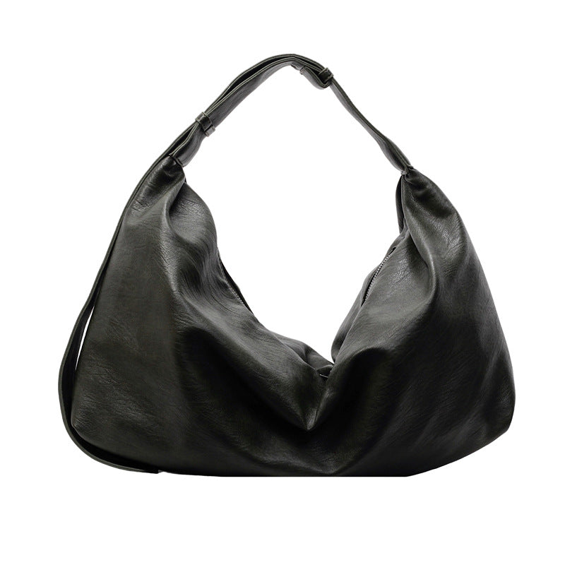 Women's Slouchy Shoulder Tote Bag – Zip Hobo Adjustable Strap Casual