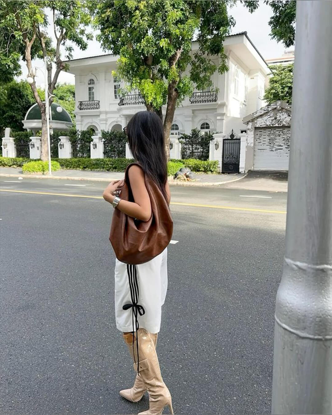 Women's Slouchy Shoulder Tote Bag – Zip Hobo Adjustable Strap Casual